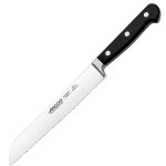 Нож для хлеба «Класика»; сталь нерж., полиоксиметилен; L=303/180, B=30мм; черный, металлич.