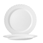 Блюдо круглое «Трианон»; стекло; D=31, H=2см; белый