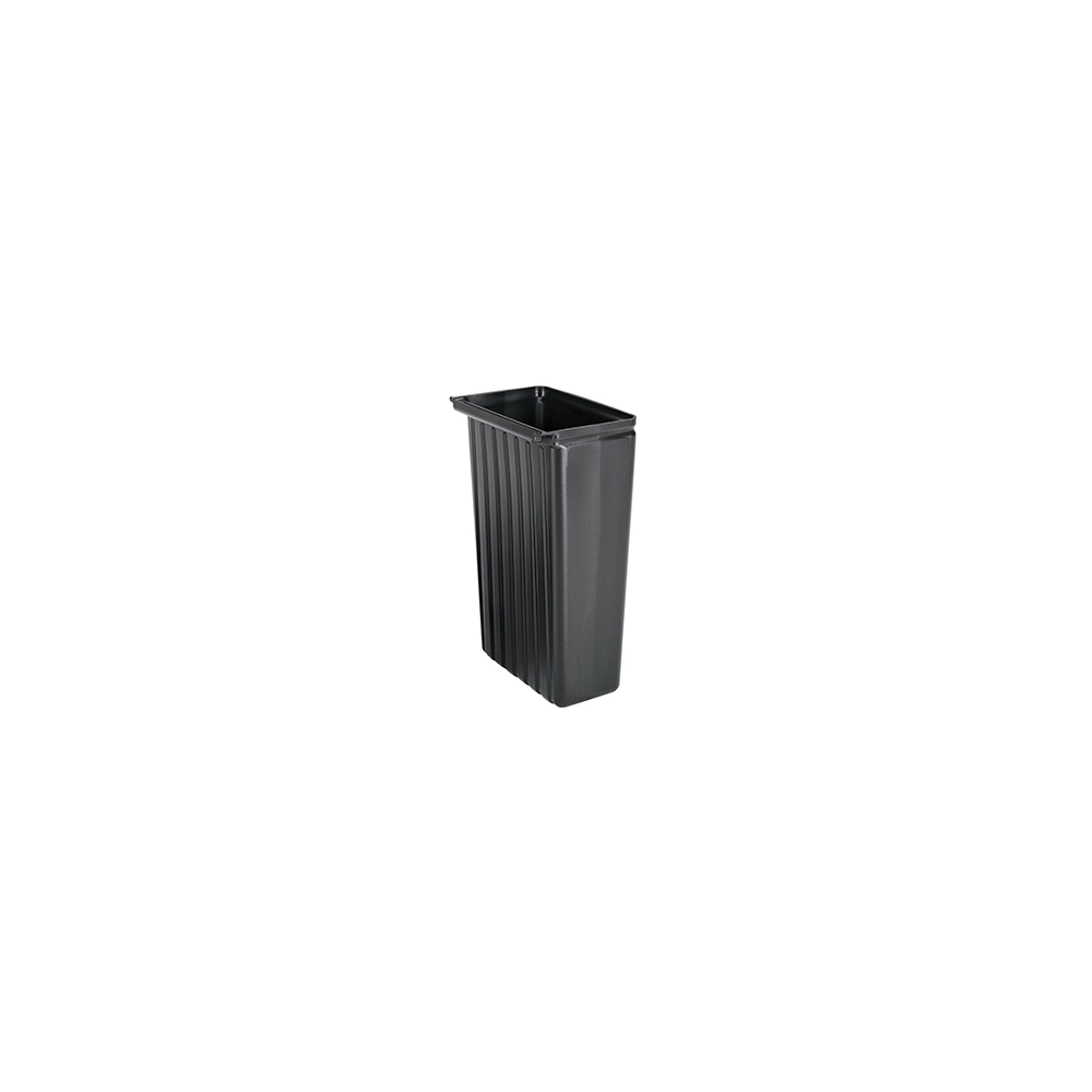 Бак для мусора; пластик; 30л; H=56, L=33, B=24см; черный