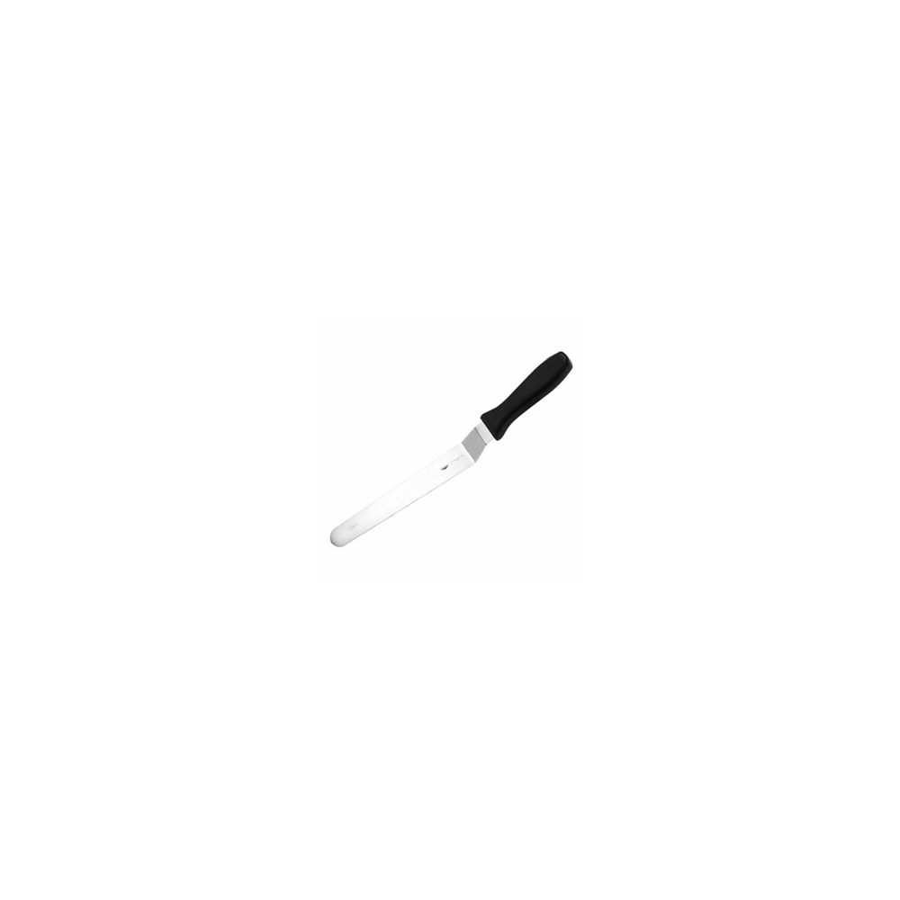 Лопатка изогнутая; сталь нерж., полипроп.; L=430/300, B=43мм; металлич., черный