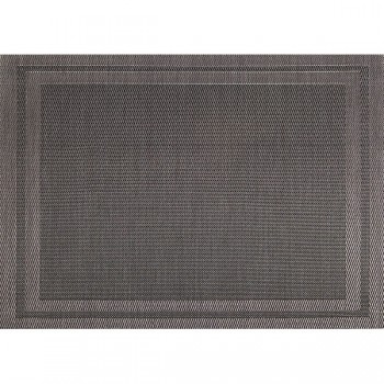 Настольная подкладка; поливинилхл.; L=46, B=33см; серебрист., черный