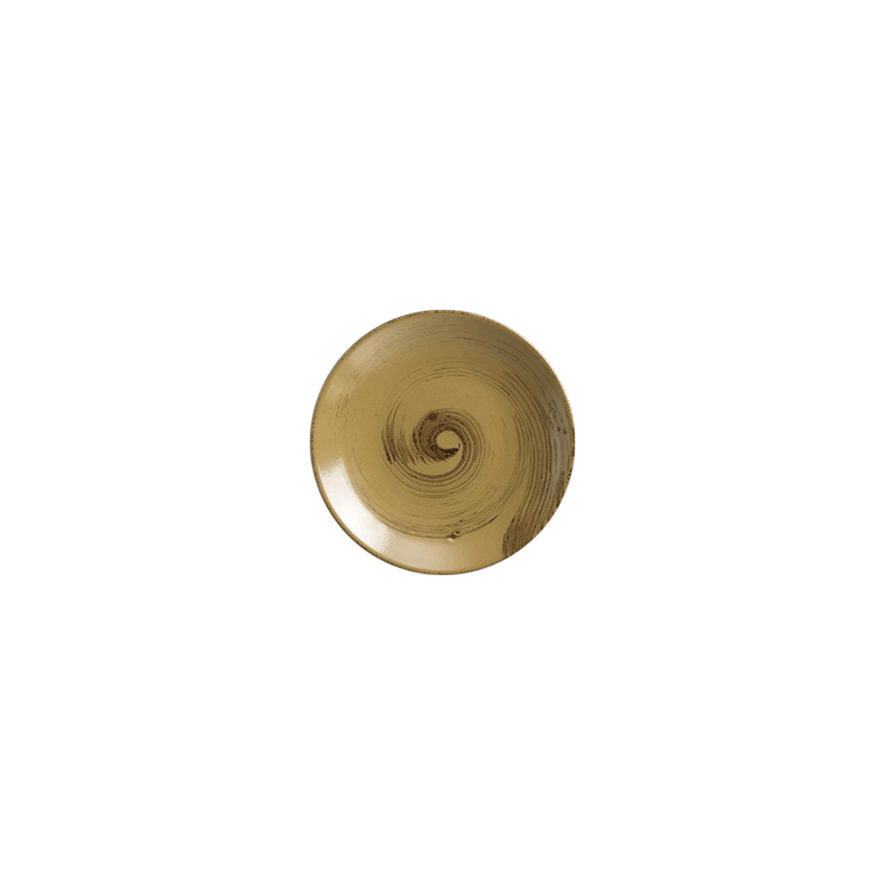 Тарелка «Анфора Алма» коричнево-оливковый; керамика; D=23см