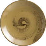 Тарелка «Анфора Алма» коричнево-оливковый; керамика; D=23см