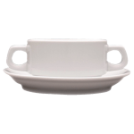 Чашка бульонная «Кашуб-хел»; фарфор; 300мл; D=11, H=5, L=16см; белый