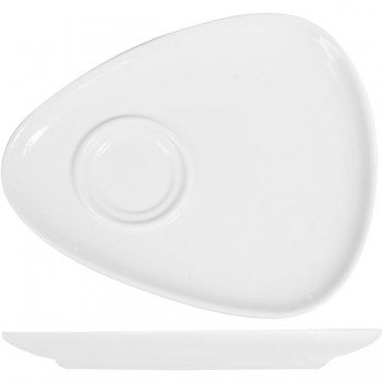 Блюдце; фарфор; D=16см