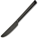 Нож столовый «Пьюр»; сталь нерж.; L=227, B=19мм; антрацит