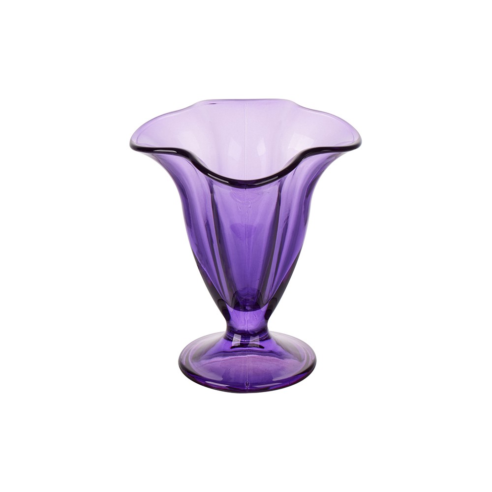 Креманка «Энжой»; стекло; 170мл; D=113/70, H=130мм; фиолет.