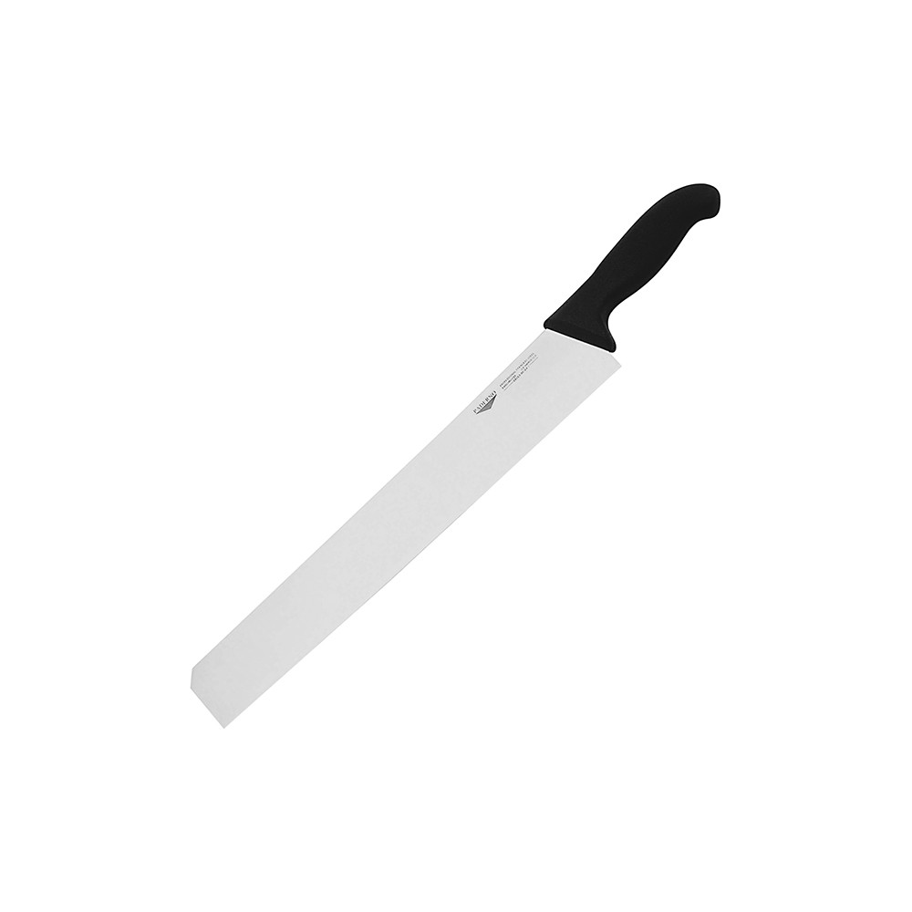 Нож для нарезки сыра; сталь нерж.; L=36см; черный, металлич.