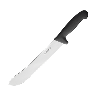 Нож для нарезки мяса; L=425/295, B=35мм; черный, металлич.