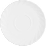 Блюдце «Трианон»; стекло; D=160, H=15мм; белый