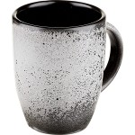 Чашка чайная «Млечный путь»; фарфор; 300мл; D=80, H=105мм; белый, черный