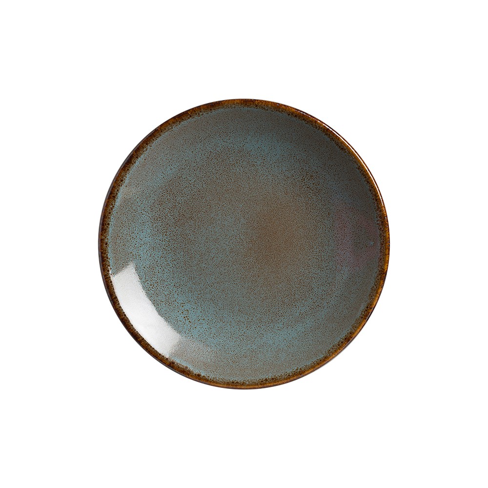 Тарелка пирожковая «Анфора Алма»; фарфор; D=15, 5см; голуб.
