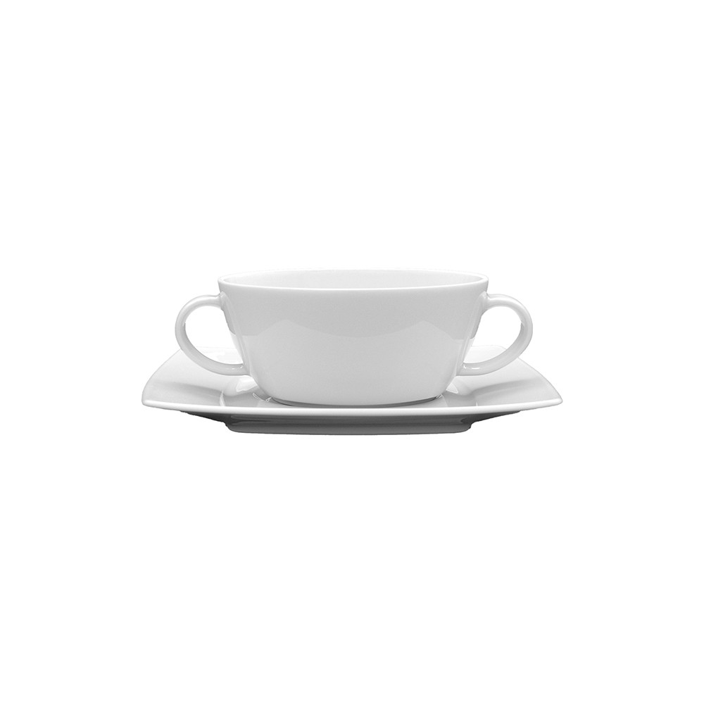 Чашка бульонная «Виктория»; фарфор; 300мл; белый