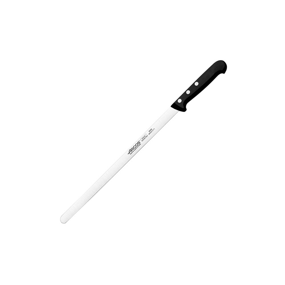 Нож для окорока «Универсал»; сталь нерж., полиоксиметилен; L=410/290, B=16мм; черный, металлич.