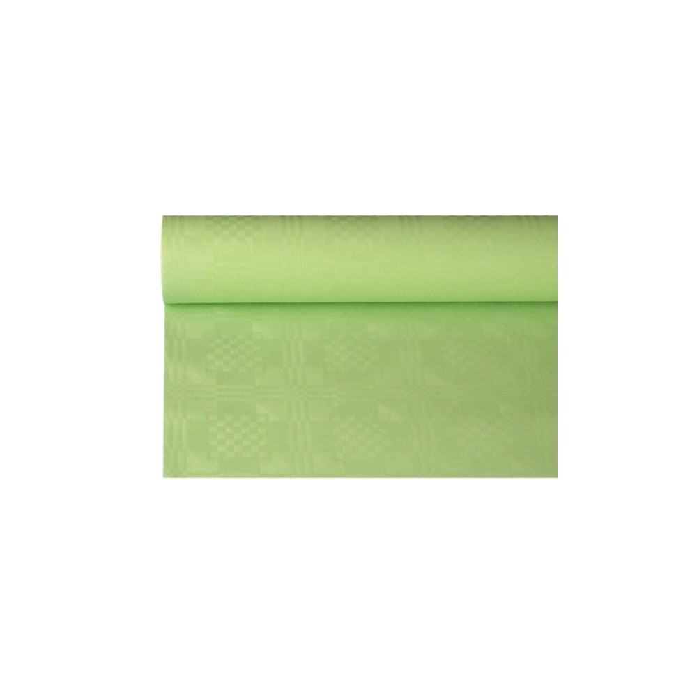 Скатерть в рулоне L=8, B=1. 2м; бумага; св.зелен.