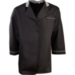 Куртка двубортная 50-52размер; твил; черный
