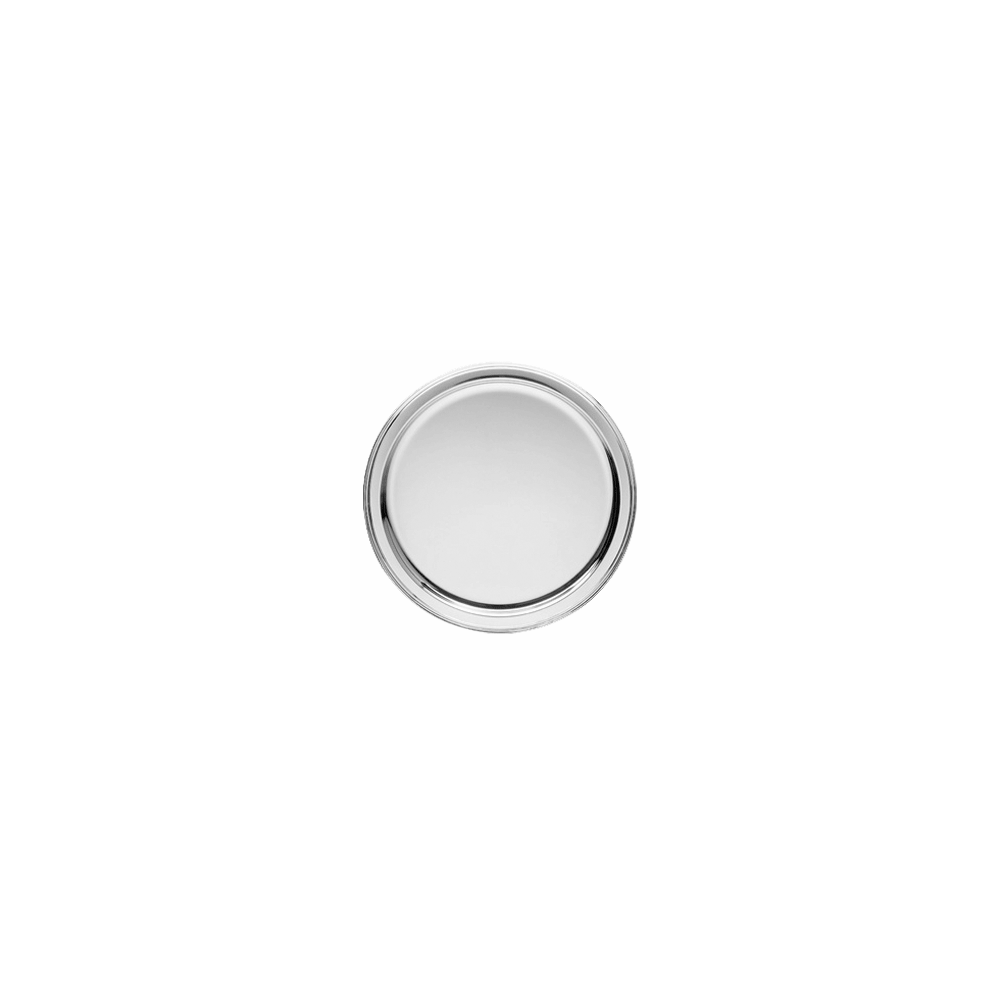 Поднос круглый «Контур»; металл; D=41см; металлич.
