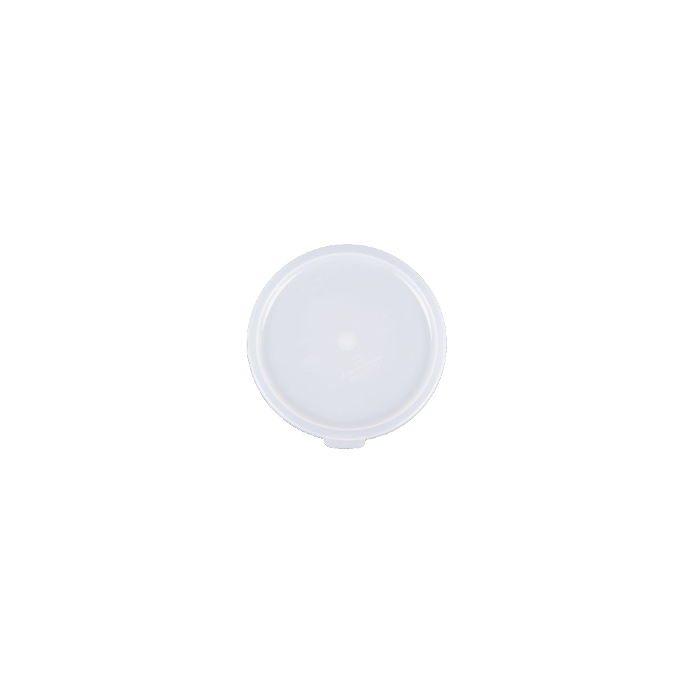 Крышка для контейнера; полиэтилен; D=18, 2см; белый