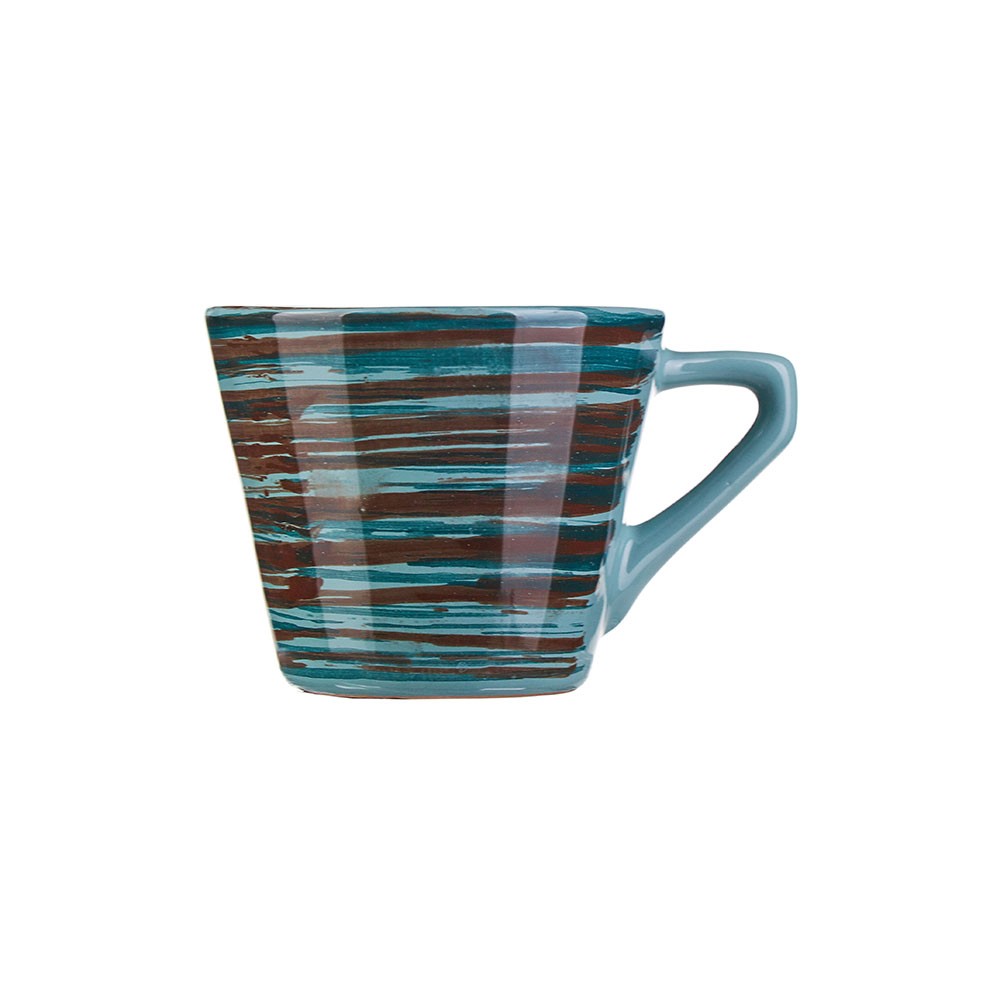 Чашка чайная «Скандинавия»; керамика; 200мл; голуб., коричнев.