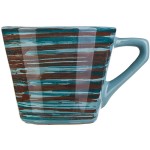 Чашка чайная «Скандинавия»; керамика; 200мл; голуб., коричнев.