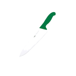 Нож поварской; сталь; L=405/260, B=55мм; зелен., металлич.