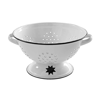 Дуршлаг на подставке; эмалиров.сталь; D=22, H=13см