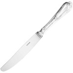 Нож десертный «Лурье»; мельхиор, посеребрен.; L=22, 1см