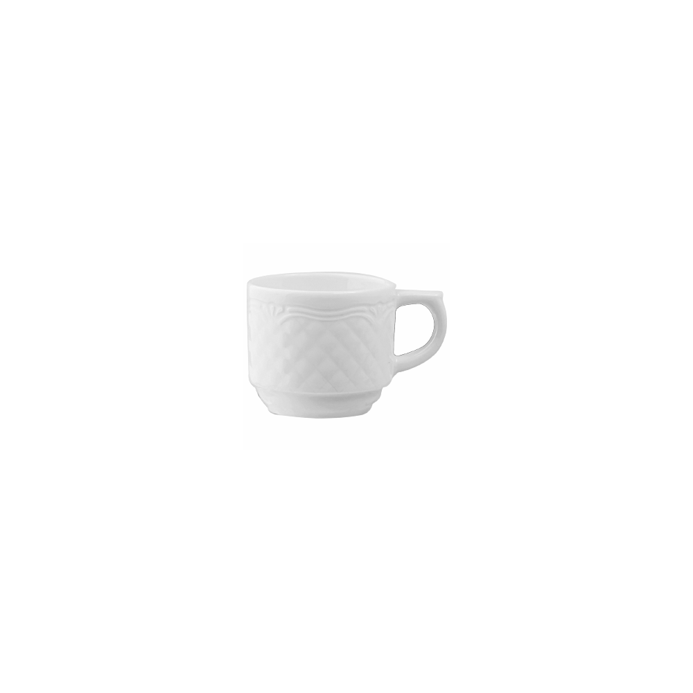Чашка кофейная «Афродита»; фарфор; 100мл; D=6, H=5, L=8см; белый