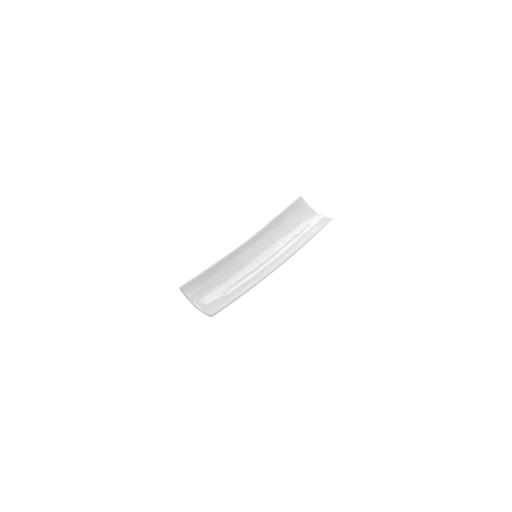 Блюдо прямоугольное; фарфор; H=35, L=300, B=75мм; белый
