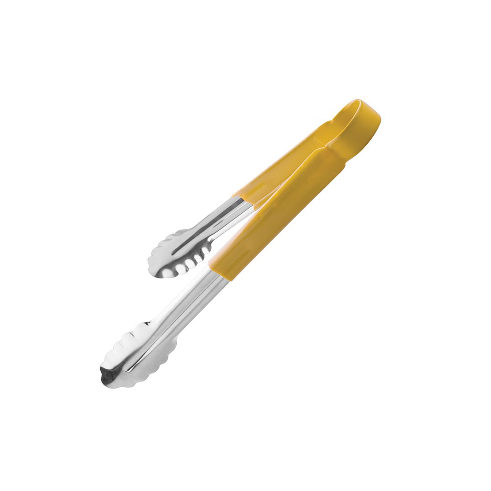 Щипцы универсальные «Проотель» желтая ручка; сталь нерж., резина; L=30, B=4см; металлич., желт.