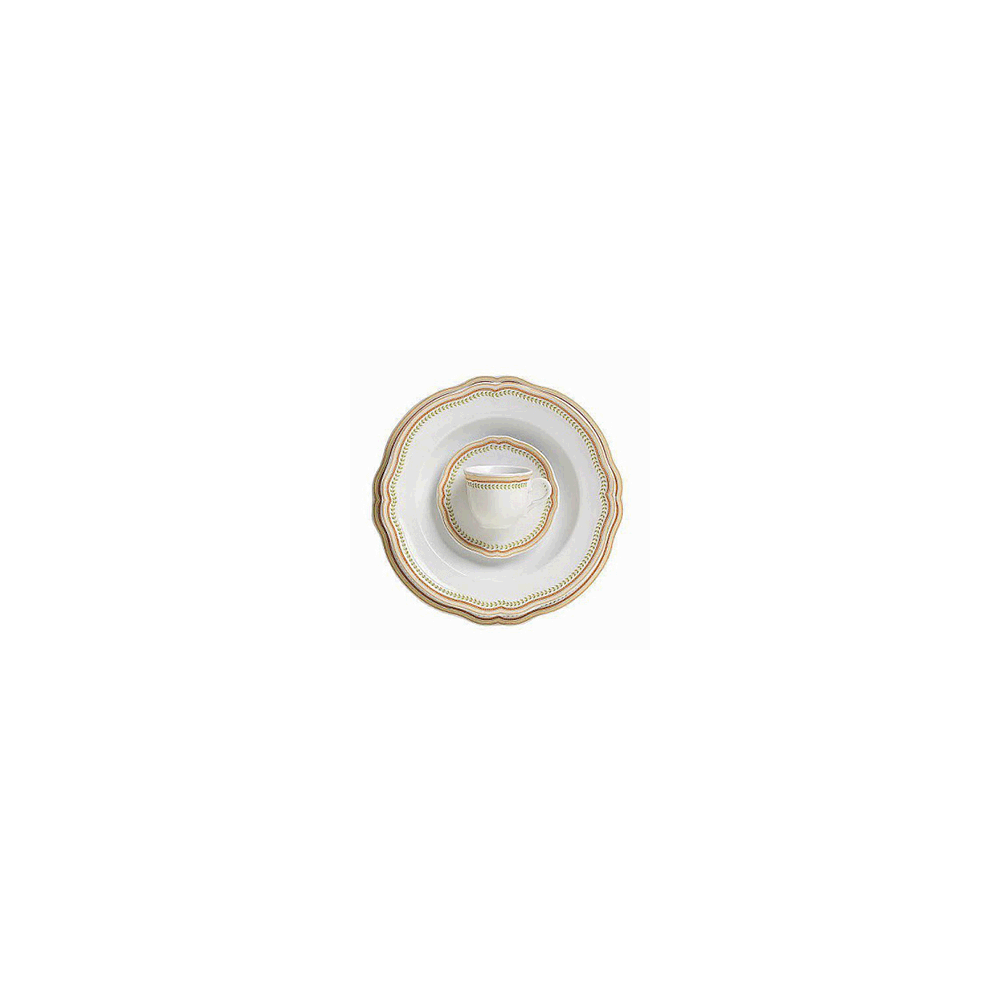 Чашка чайная «Опера»; фарфор; 240мл; D=80, H=75мм; белый, бежев.