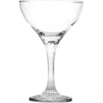 Шампан. -блюдце «Твист»; стекло; 280мл; D=10, 5, H=16см; прозр.