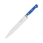 Нож кухонный универсальный; сталь, пластик; L=18см; голуб., металлич.