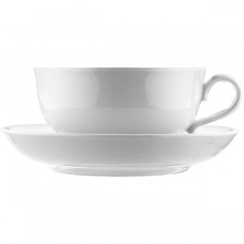 Пара бульонная; фарфор; 400мл; D=17, H=7см; белый