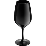 Бокал для вина «Тестер»; стекло; 420мл; D=58, H=195мм; черный