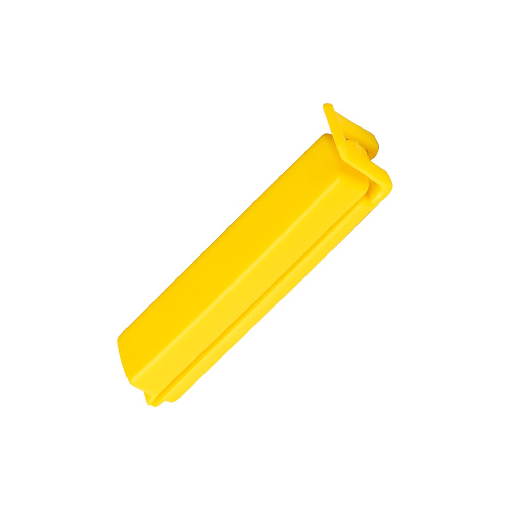 Клипса универс. для пакетов; полипроп.; L=8см; желт.