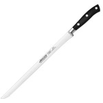 Нож для окорока «Ривьера»; сталь нерж., полиоксиметилен; L=410/300, B=17мм; черный, металлич.