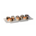 Блюдо для суши; пластик; H=25, L=240, B=105мм; белый