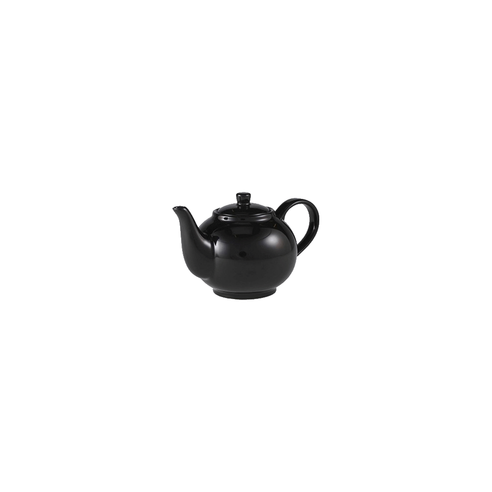 Чайник «Роял»; фарфор; 450мл; черный