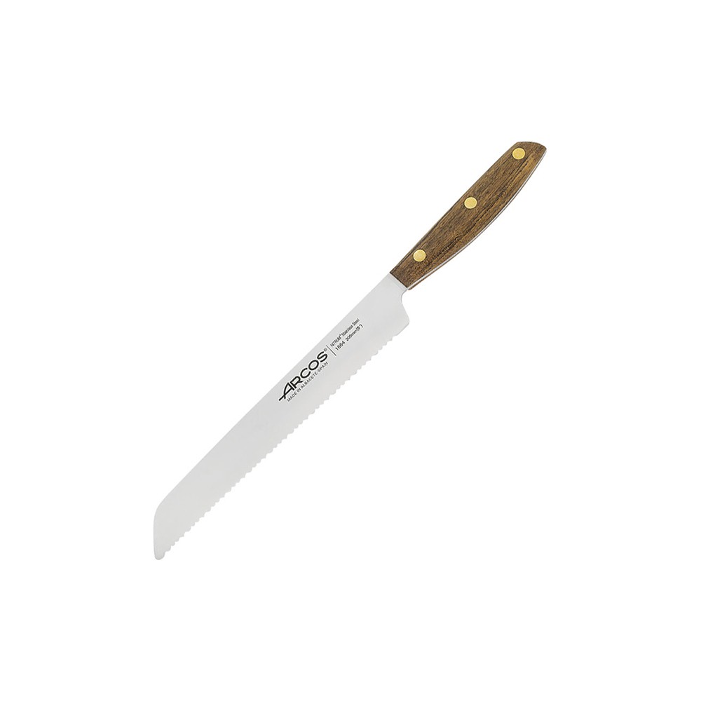 Нож для хлеба «Нордика»; сталь нерж., дерево; L=20см