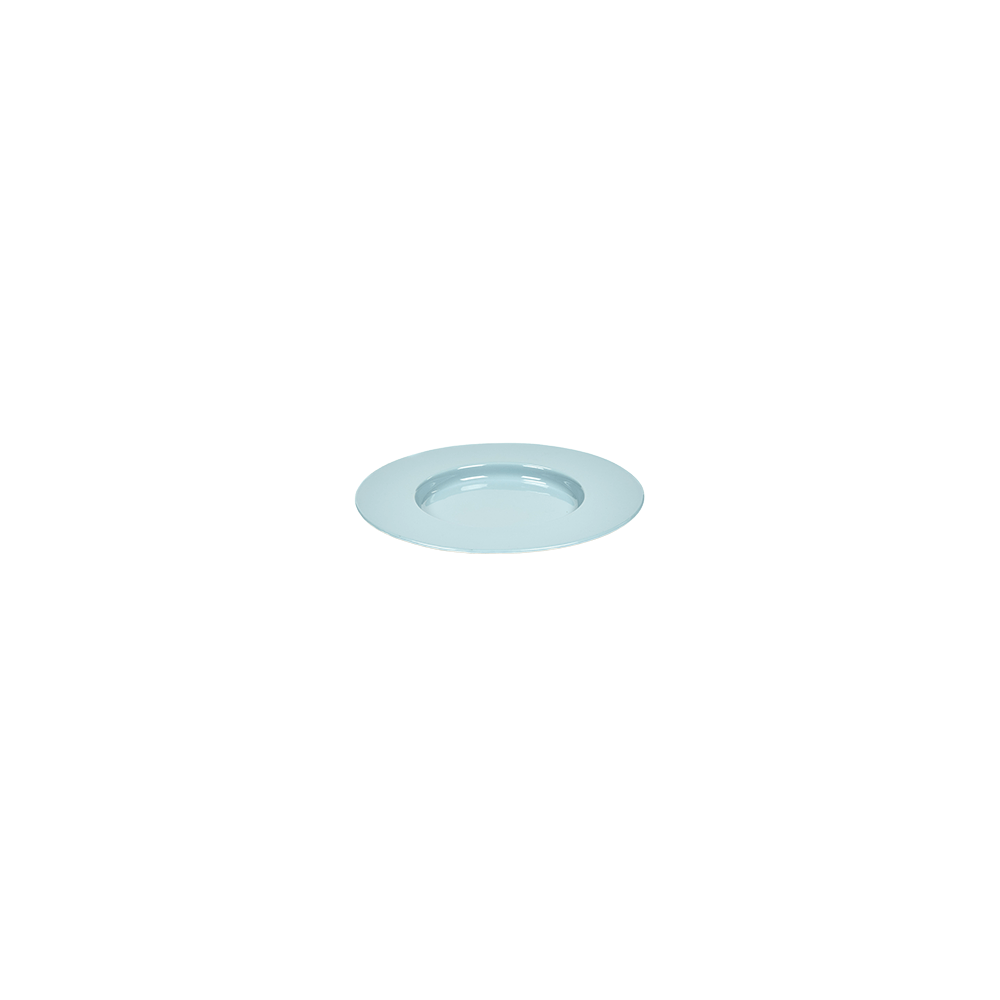 Тарелка подстановочная «Сан Пеллегрино»; фарфор; D=225, H=20мм; голуб.