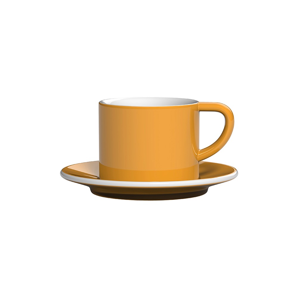 Чашка чайная «Бонд»; фарфор; 150мл; желт.