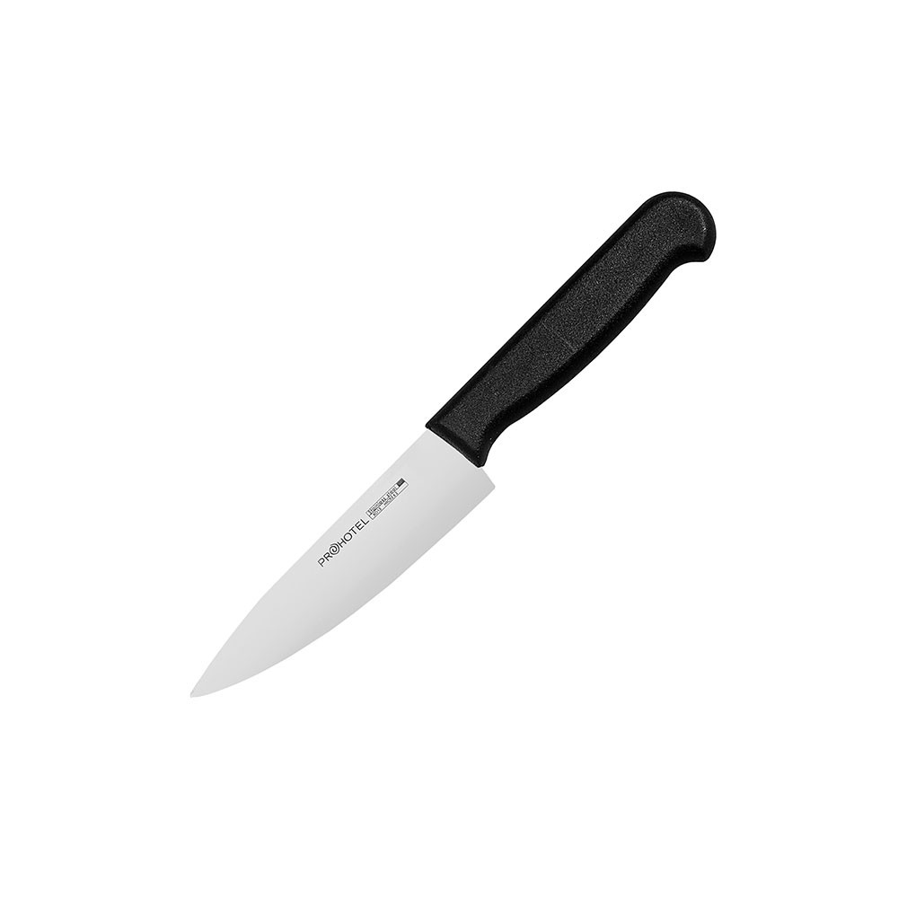 Нож поварской «Проотель»; сталь нерж., пластик; L=240/125, B=30мм; металлич.