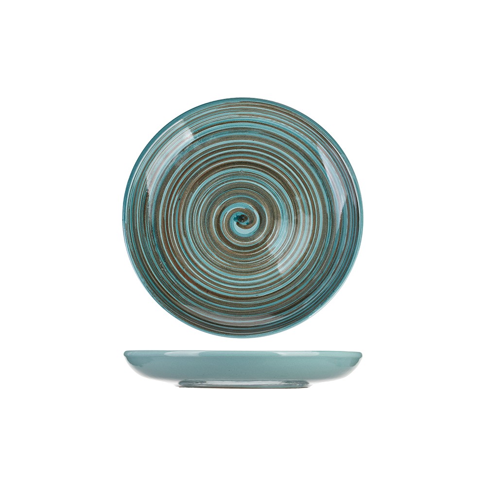 Тарелка мелкая «Скандинавия»; керамика; D=18, H=3см; голуб.