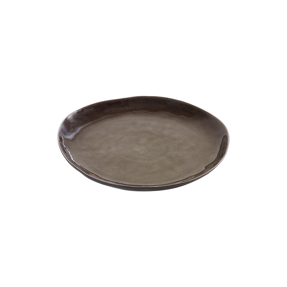 Тарелка «Пьюр»; керамика; D=280, H=25мм; серый