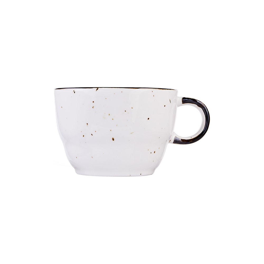 Чашка чайная «Пастораль»; фарфор; 190мл; D=85, H=55мм; серый