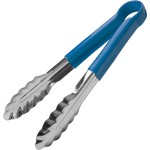 Щипцы универсальные «Проотель» синяя ручка; сталь нерж., резина; L=30, B=4см; металлич., синий