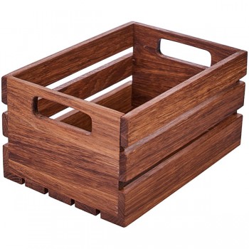 Ящик для кондиментов; дуб; H=11, L=21, 5, B=15см; коричнев.