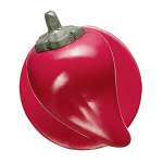 Пукли «Красный перец»[12шт]; пластик; D=15мм; красный, зелен.