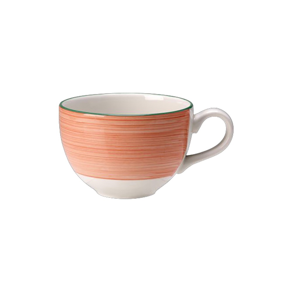 Чашка чайная «Рио Пинк»; фарфор; 228мл; D=9, H=6см; белый, розов.